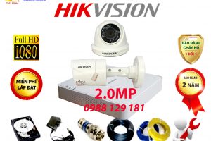 Trọn bộ 4 camera Hikvision 2MP bán chạy nhất